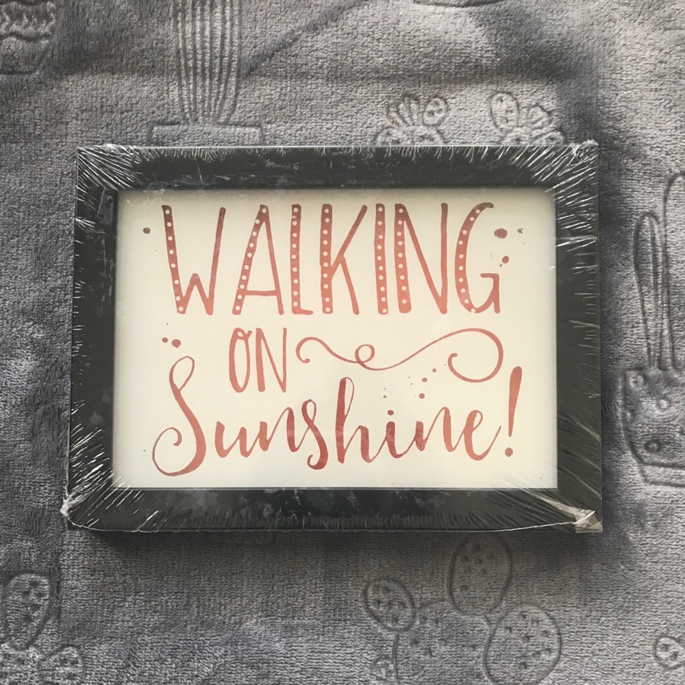 🍋 Walking on Sunshine Glass Wall Frame Decor